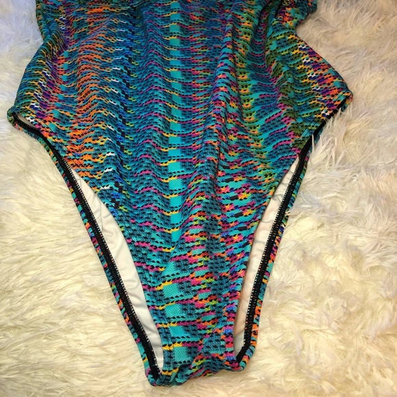 Rainbow Fiesta One Piece Swimsuit size 12 - Picture 10 of 16
